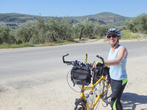 Terry and the Bee on the road to Montefrío.